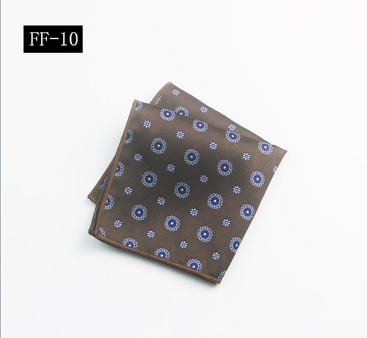 Pocket Towel Men'S, Suit Banquet Wedding Groom Best Man Striped Pattern High-End Small Square Towel Handkerchief