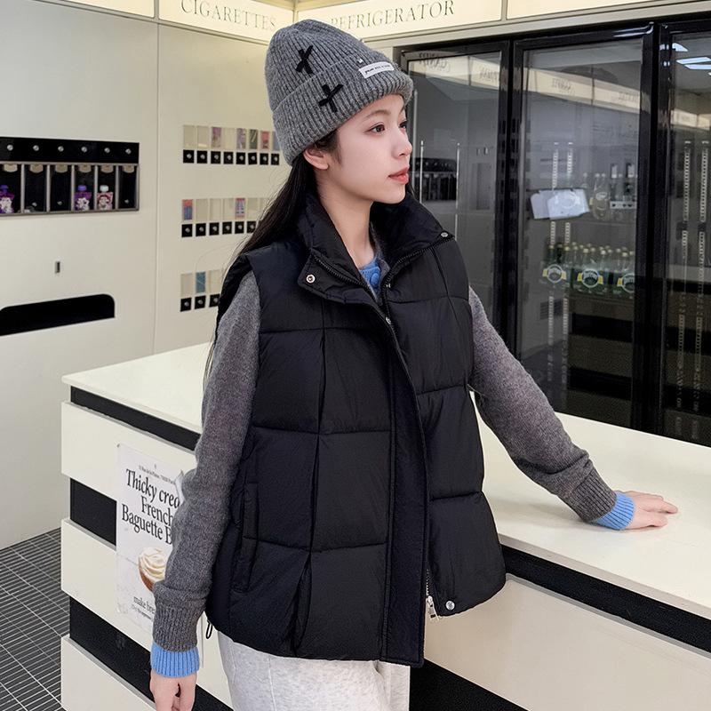 New Autumn and Winter Thick Collar Vest Women's Short Cold Vest Coat