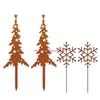 Christmas Decororations Outdoor Yard Stakes Metal Stakes Multi Use Yard