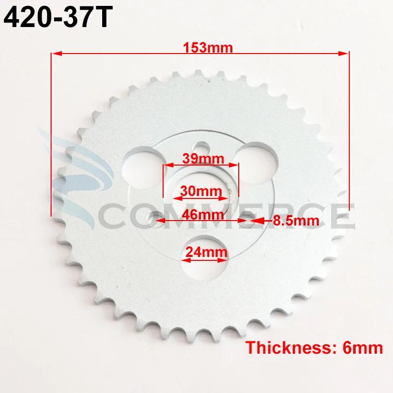 1Pcs 420/428 24T/26T/28T/29T/31T/35T/37T Teeth 30mm Rear Gear Sprocket Fit For Honda Monkey Motorcycle Pit Dirt Bike Accessories