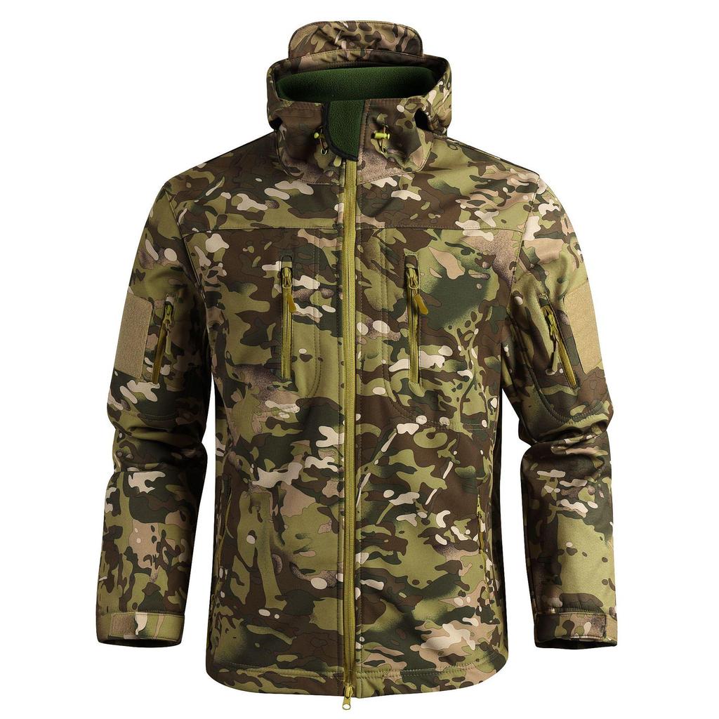 Men's Sharkskin TAD Softshell Windbreaker & Waterproof Winter Cycling Pants Set