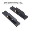 Keyed Entry Door Lever High Security Aluminum Alloy Heavy Duty Quiet Black Door Lever with Lock and Key for Bathroom Bedroom