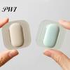 Shock-absorbing Wall Stickers 3Pcs/Set Silicone Door Stopper Punching Free Mute Adhesive Protector Handle Protection Pad Hardware Mat Anti-collision