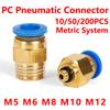 PC Air Pneumatic Fitting Quick Connector PC4-m5 4-M6 4mm 6mm 8mm 10mm 12mm Male Thread 1/4 1/2 1/8 3/8 Compressed Hose Tube Pipe Fuel System
