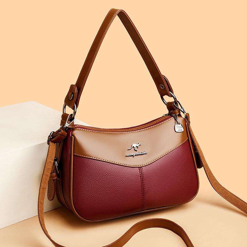 New Fashionable and Versatile Wear-resistant and Durable Ladies Handbag - Trendy Patchwork Crossbody and Shoulder Bag