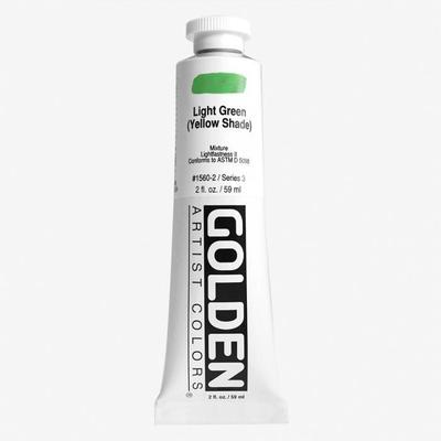 Golden : Dickflüssige Acrylfarbe : 60ml : Hellgrüner Gelbton
