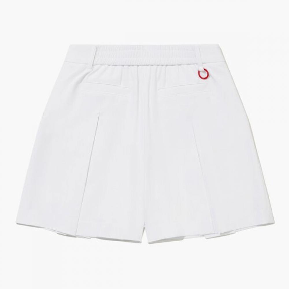 MunSingwear Women S Air Dot Pleated ShortS White mr222lSp61