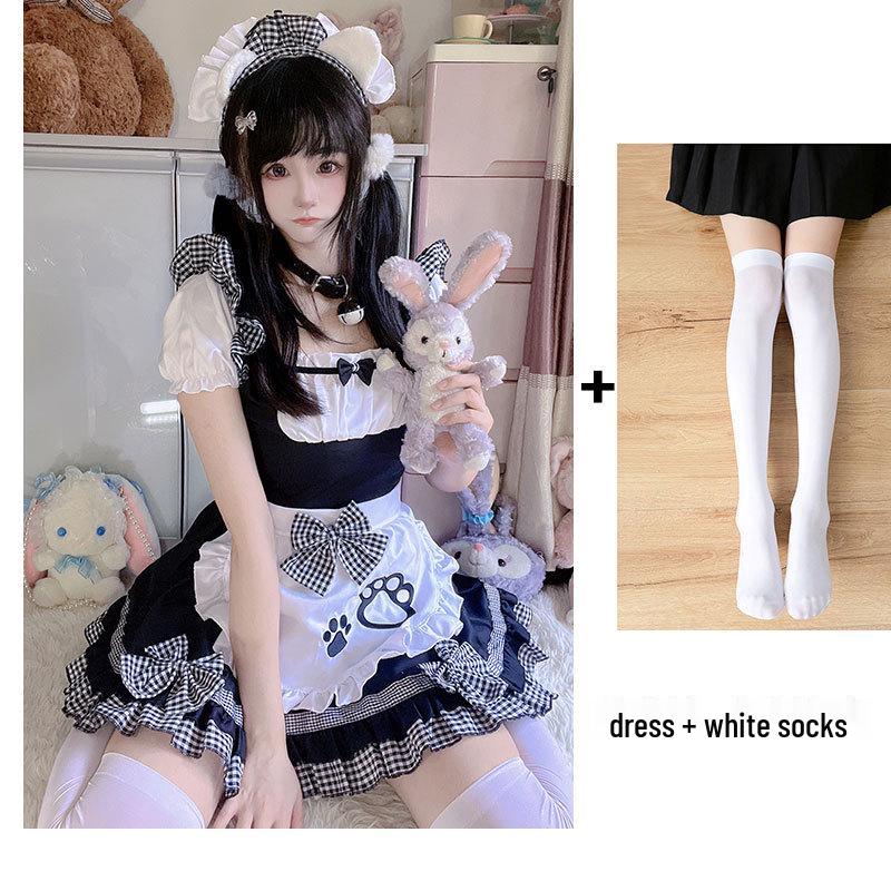 Sweet Kitten Anime Lolita Maid Cosplay Dress