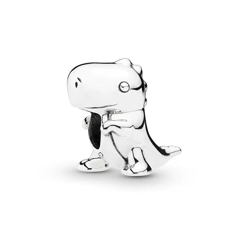 925 Silver Plated Cute Animal Charm Beads DIY Necklace Bracelet Gift Enamel Dog Panda Penguin Fashion Jewelry