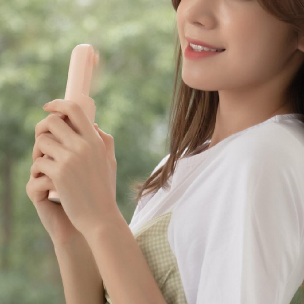 USB Rechargeable Handheld Fan, Portable Mini Fan with Foldable Design and Power Bank Function, Quiet Cooling Device with Adjustable Speed for Office