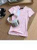 Embroidered ALO Unisex Short Sleeve T-Shirt - Summer Drop Shoulder with New Small Logo for Comfort and Breathability