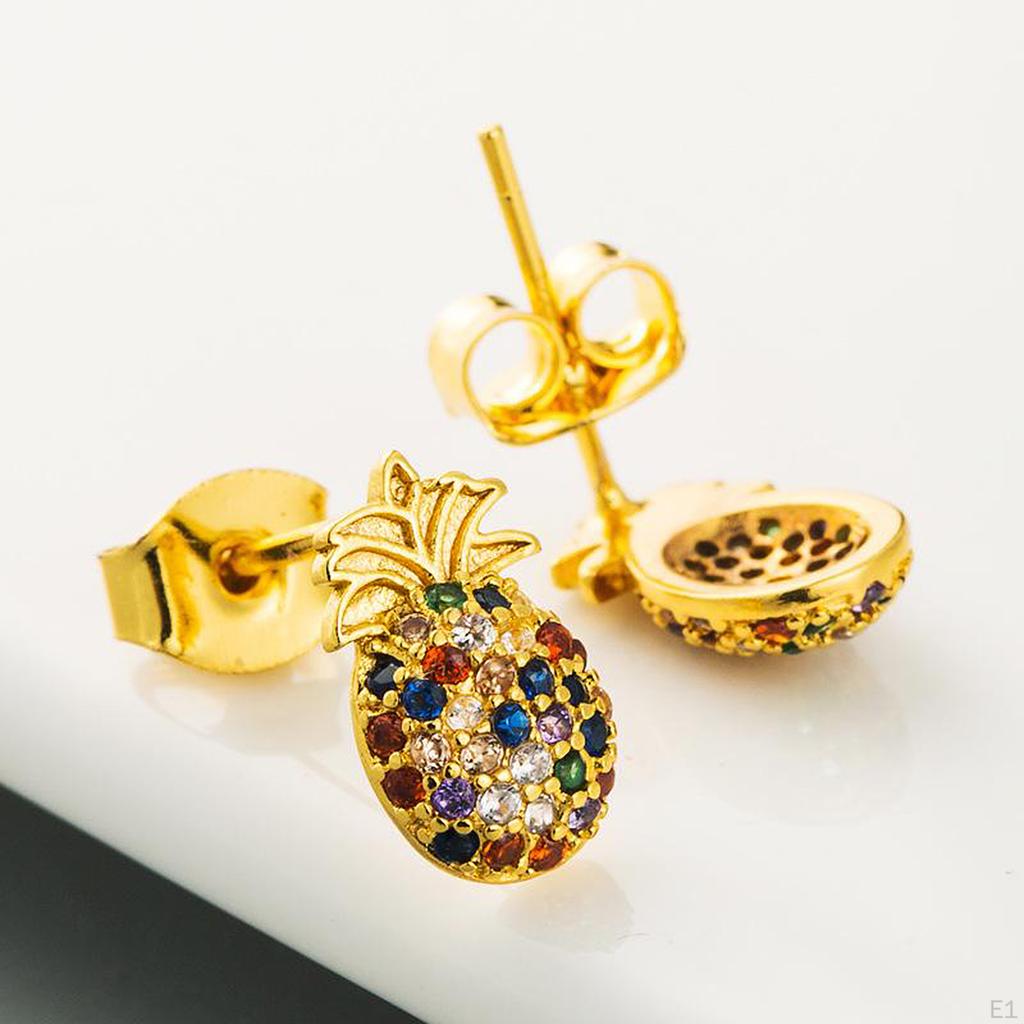 Fruit Pineapple Earrings for Women, Drop Girls Hanging Earrings, Creative