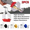 2pcs Chainsaw Sharpening Kit Electric Grinder Sharpening Polishing Attachment Rotary Sharpener Chain Machine Saw Chains Tools