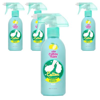 Cotton Foot Wash Your Feet Foot Shampoo Lemon Mint Fragrance Product, 1 Piece, 4 Pieces, 385ml