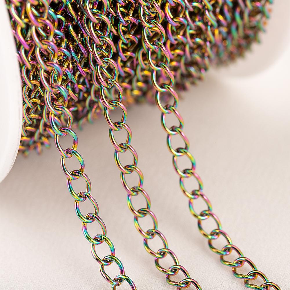 10meters/roll Stainless Steel Chains 2/3/5mm Gold Necklace Chains For Bracelet Extension Chain DIY Jewelry Components No Fade