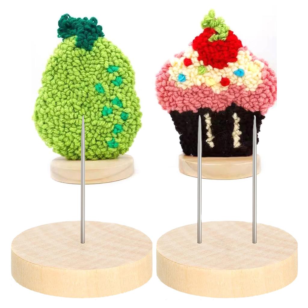 MultiPack Wooden Base Crochet Doll Holder Crochet Doll Stand 12Piece Set For Displaying Knitted Toy Felting Animals