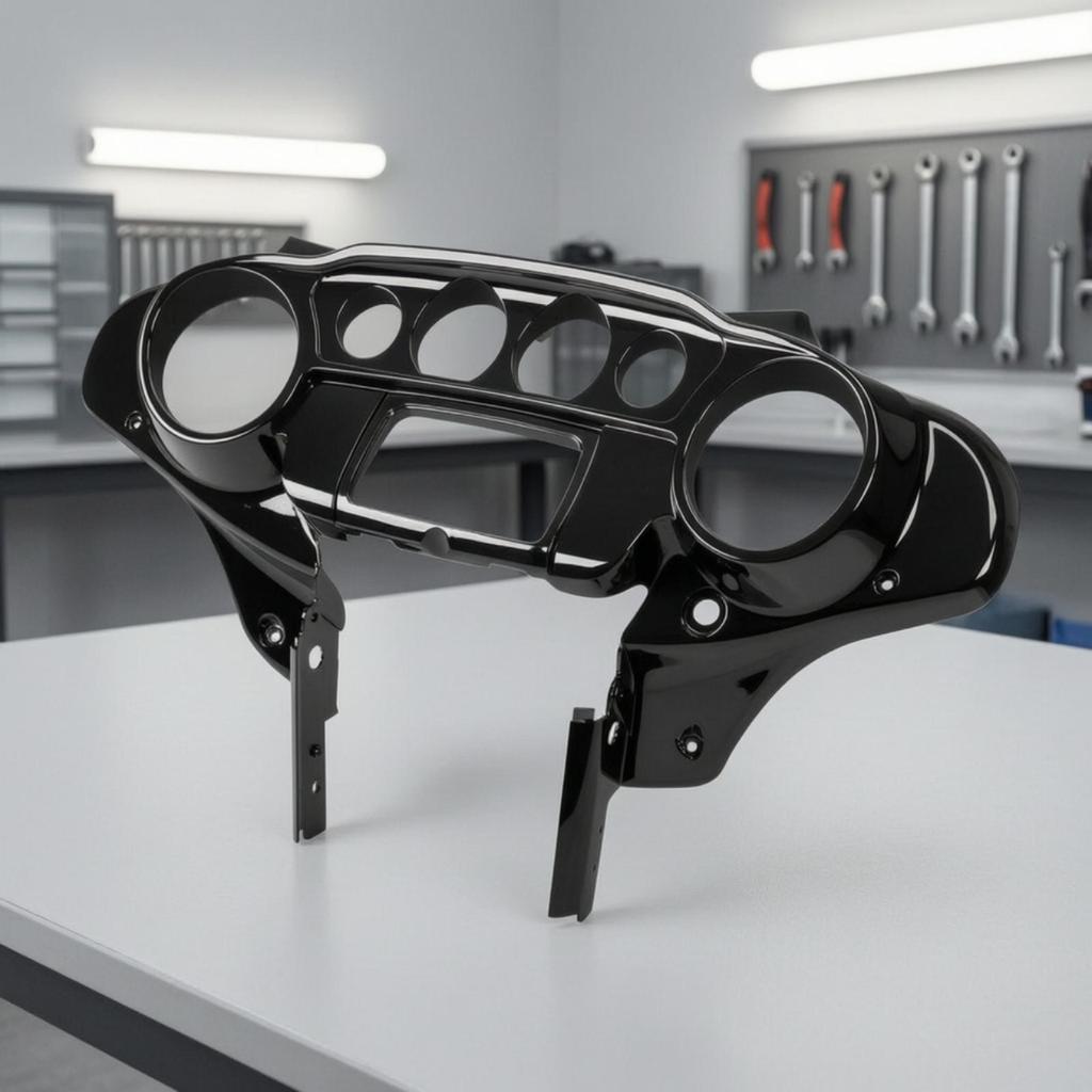 Inner Fairing Cover Black Upper Cockpit Panel Molded Cap