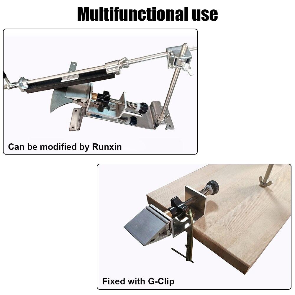 Metall 360 graders vändklämma för hemkök DIY Knivblad Fixerad eggvinkel Slipare Virvelklämma