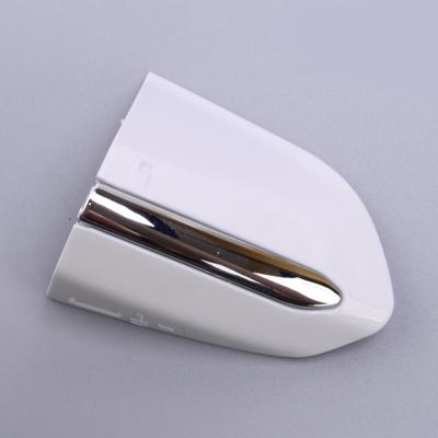 DS73 F218A15-BE58DY Front Left Door Handle Key Cover Cap Bezel White With Silver Stripe Fit for Ford Fusion Edge 2013-
