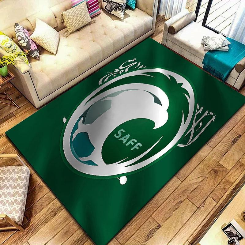 Saudi Arabia National Football Team Carpet Rug for Living Room Bedroom Home Sofa Decoration,Kids Play Non-slip Floor Mat