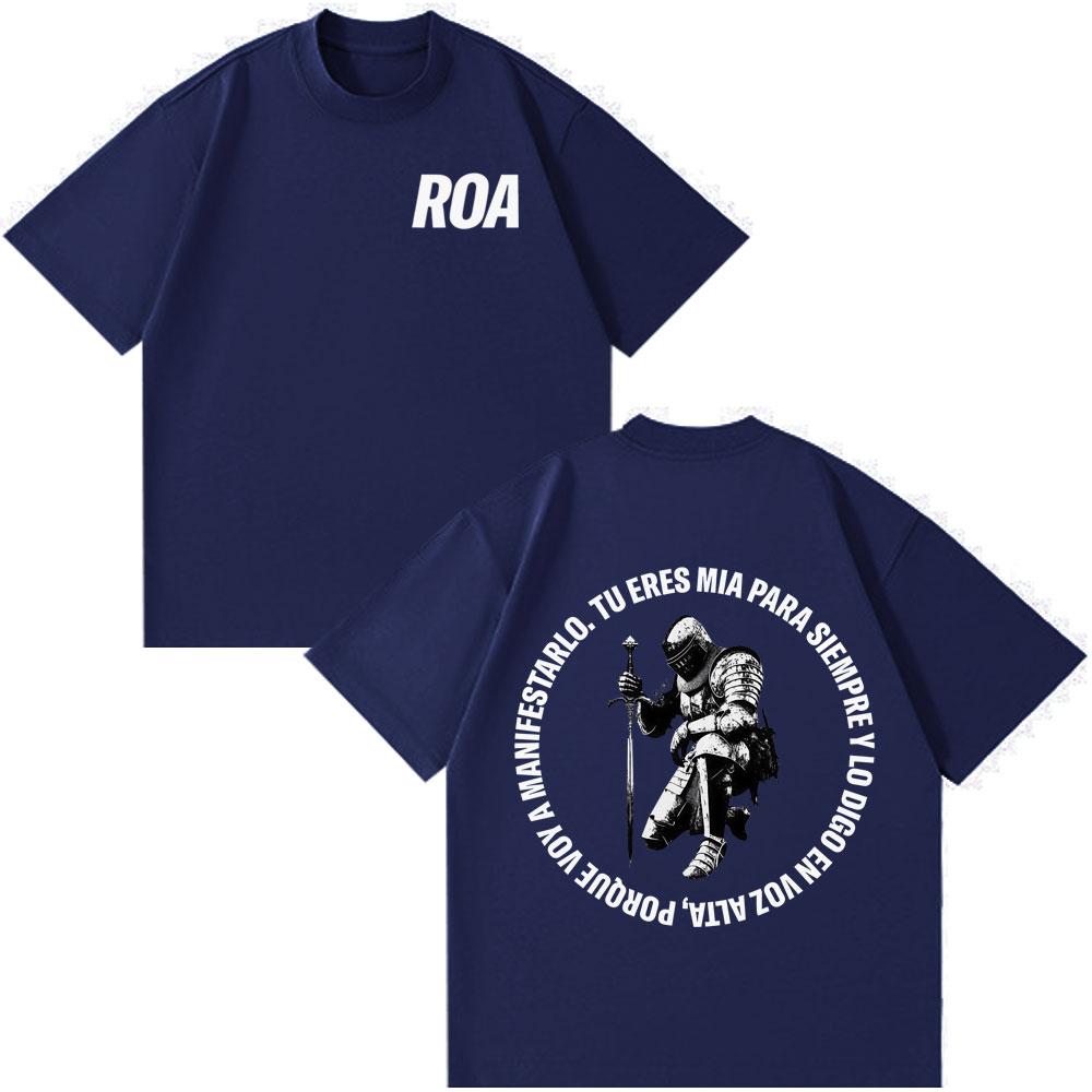 Rapper Roa Tour 2026 Fashion Print Tshirt Men Women Harajuku Vintage Tshirt Summer Cotton Casual Hiphop Punk Loose Tshirts