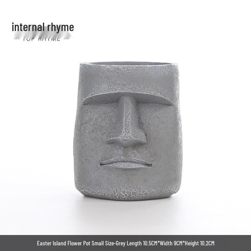 Nordic Resin Easter Island Statue Decor for Living Room TV Cabinet