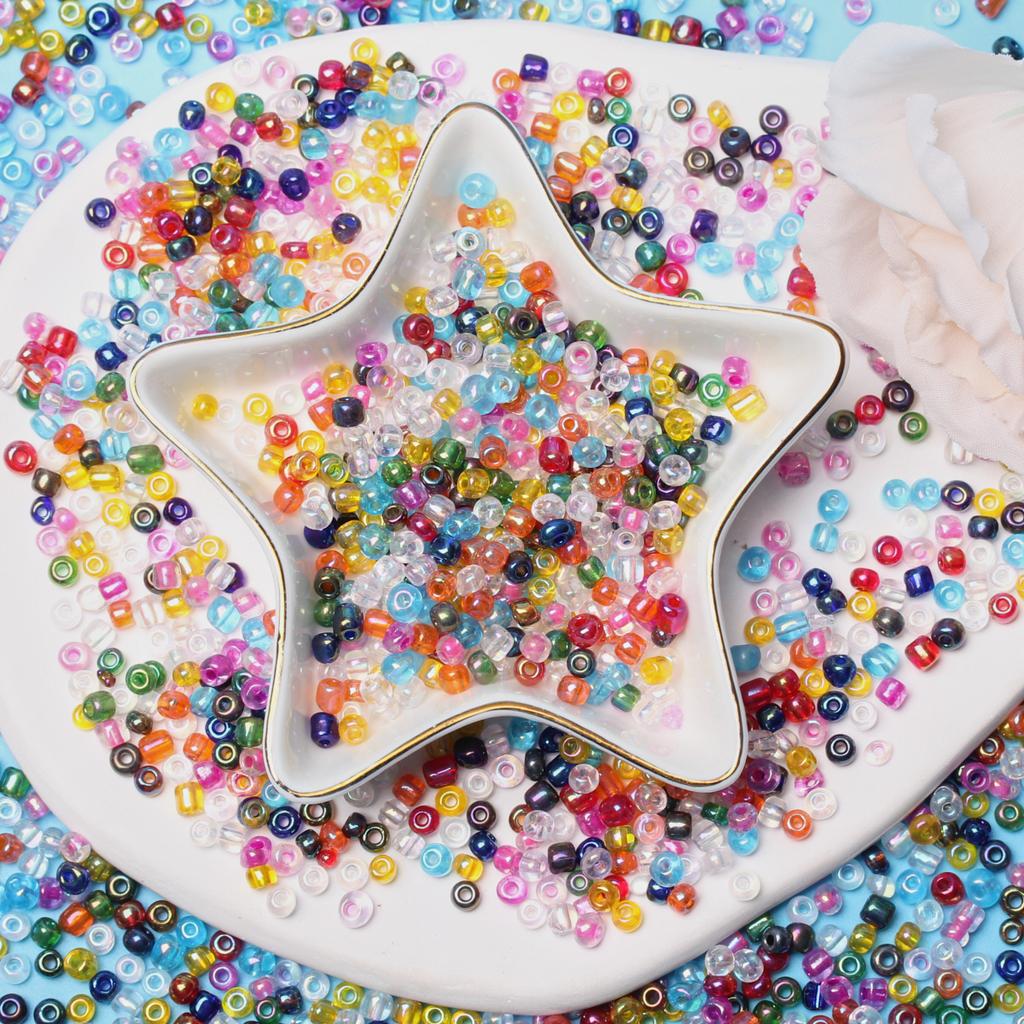 Glass Necklace Bracelet Pendant DIY For 500-100Pcs 2/3/4mm Mini Bead Loose Beads DIY Accessories Jewelry Making beads