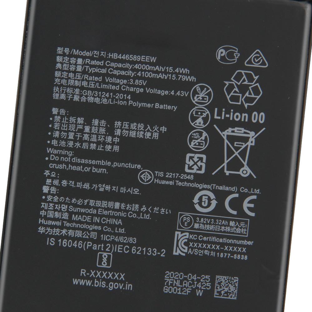 Rechargeable Lithium Battery For Huawei Honor V30 Pro Nova 6 Nova6 HB446589EEW 4100mAh