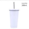 Large Capacity Stainless Steel Travel Mug with Straw