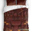 Afrikanische Giraffe Löwe Silhouette 3-teiliges Bettwäsche-Set Für Doppelbett Heimtextilien Bettbezug Steppdeckenbezug Kissenbezug