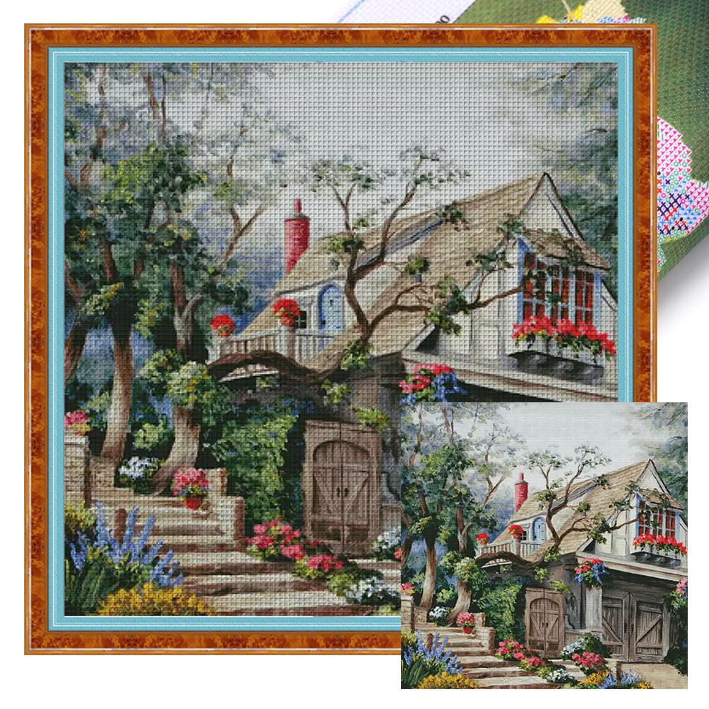 

Полная вышивка Египетская хлопковая нить 14CT Набор для домашней вышивки крестом Искусство 75x75см China Mainland