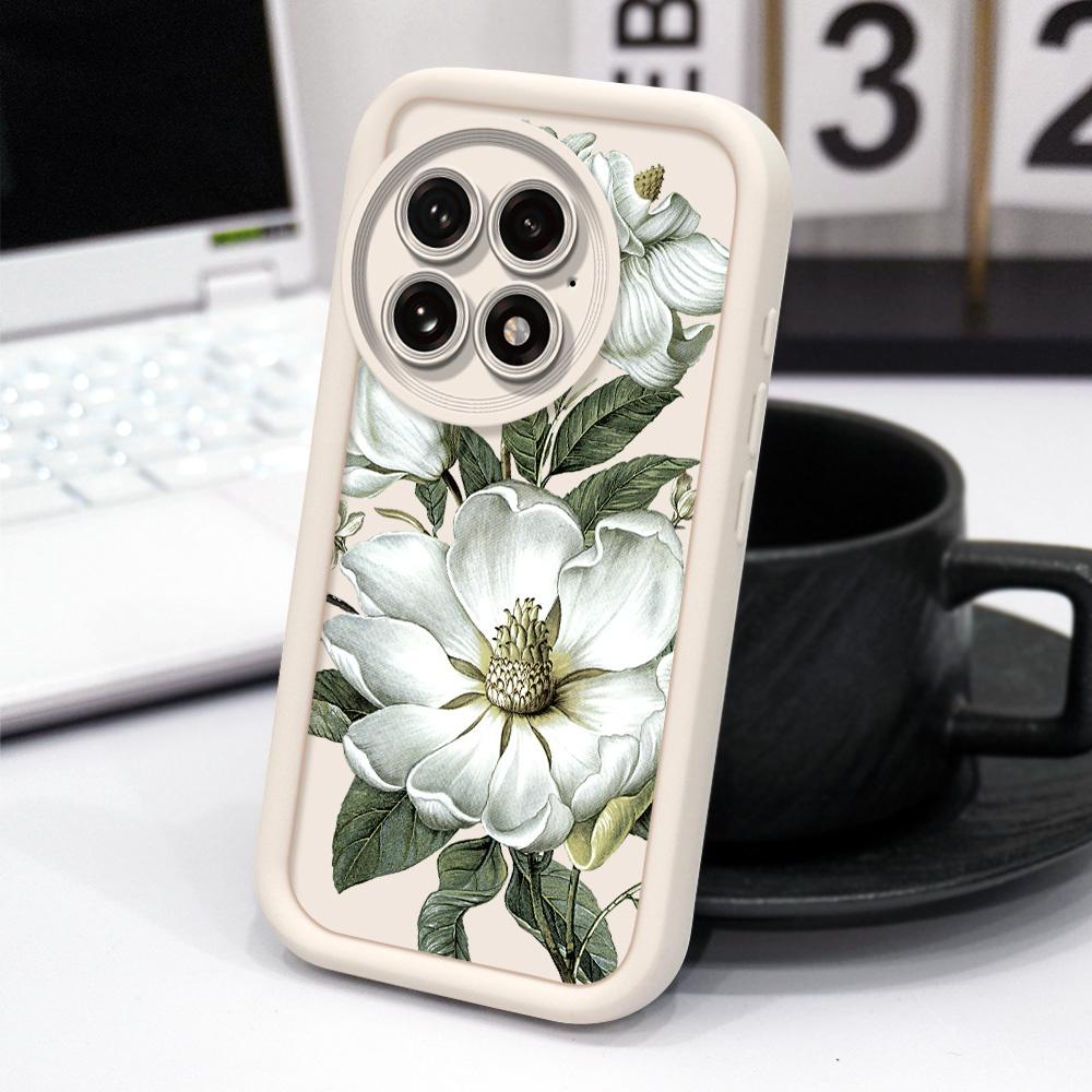 Magnolia Flower Phone Case For Oneplus 15 15R 13 13T 12 12R 11 11R 10R Nord CE 5 4 3 2 Lite 4G 5G Staircase Soft Cover