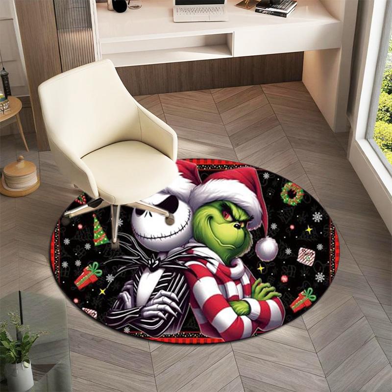 American Christmas Comedy How the Grinch Stole Christmas carpet Household goods decoration anti slip home table and chair mat aisle door mat carpet 25