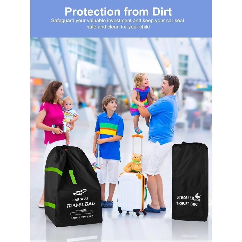 Baby Stroller Universal Dust Bag Pram Travel Bag with Shoulder Belt Kindergarten Carts Accessories Walker Cribs Bags