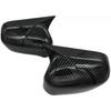 2 Pièces Couvercles de Rétroviseur Latéral en Corne de Bœuf Décoration Extérieure Cache-Rétroviseur Garde-Rétroviseur Garniture pour Honda Civic 2006-2011 Cache-Couvercle de Rétroviseur en Fibre de Carbone
