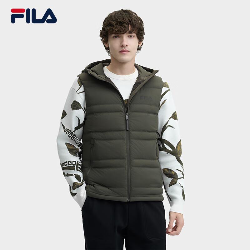 FILA Men s 2024 Winter Casual Hooded Down Vest