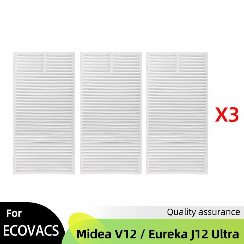 

Подходит для ( Midea V12 / Eureka J12 Ultra ) Роликовая боковая щетка HEPA-фильтр ткань для швабры пылесборник аксессуар для роботов-пылесосов
