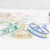Colorful Embroidered Letter Bracelet for Women - Handmade Woven Rope with Tassel for Best Friends
