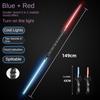 2pcs 2 In 1 Laser Sword Red and Blue Double Swords Role Playing Glowing Weapons Holiday Party Photo Props Kids Toy Gifts