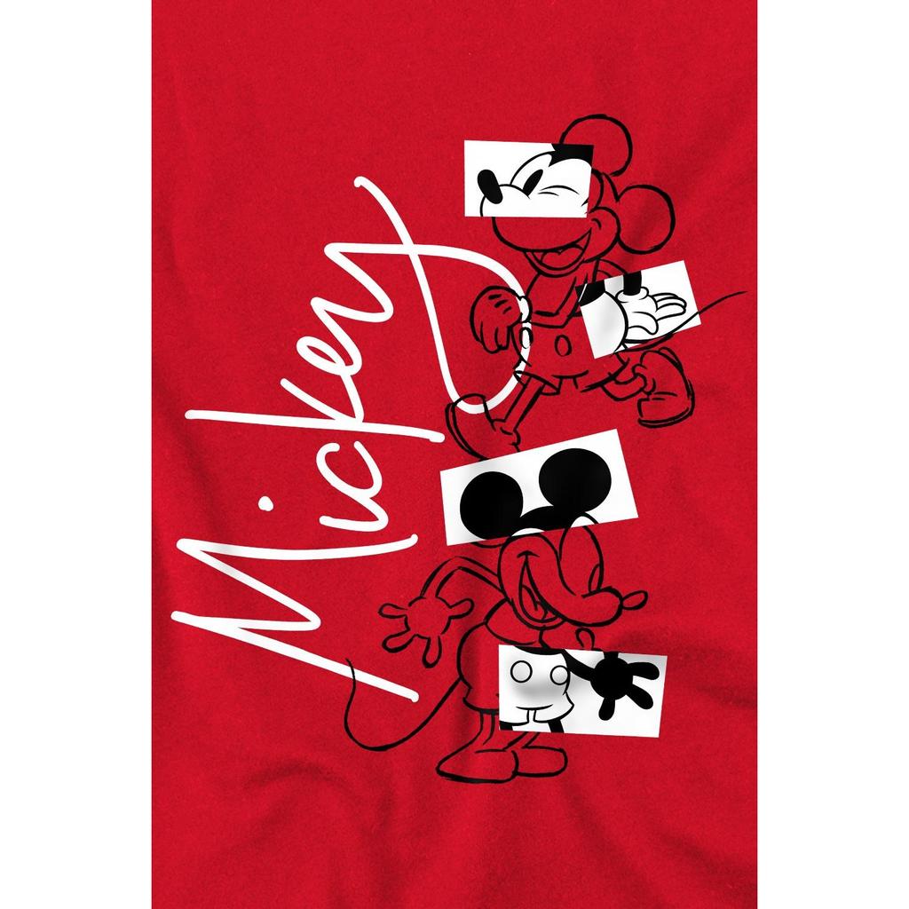 Disney Mens Mickey Mouse Geometric Shapes T-Shirt
