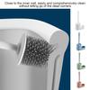 WC-Bürste, Kunststoff-Badezimmerbürsten-Set, Wandgriff, Reinigungswerkzeug mit Halter