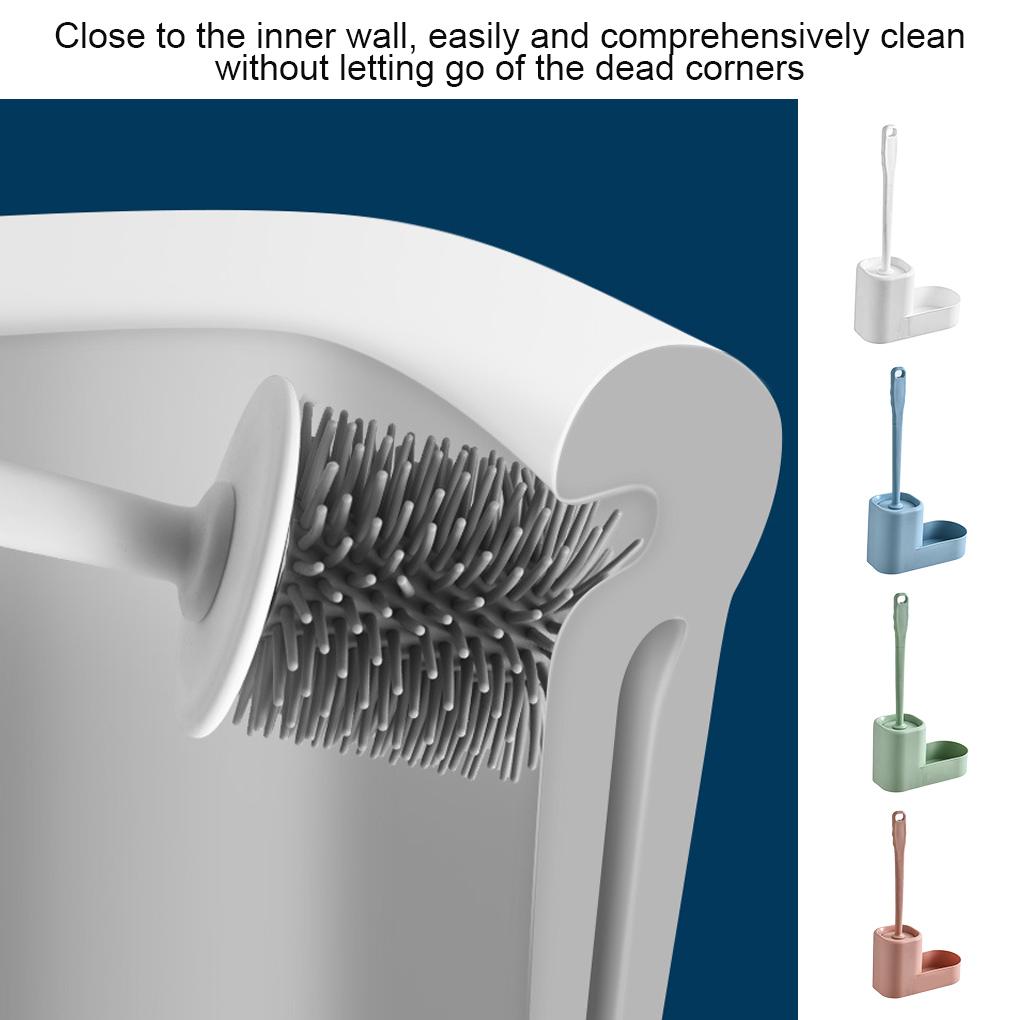 WC-Bürste, Kunststoff-Badezimmerbürsten-Set, Wandgriff, Reinigungswerkzeug mit Halter