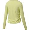 SAUCONY Solid Color Crew Neck Pullover Long Sleeve T-Shirt Women Tops Gray Yellow Green SC1230005DY-GE41