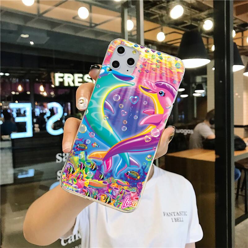 Lisa Frank Art Phone Case for iphone 12 pro max 11 pro XS MAX 8 7 6 6S Plus X 5S SE 2020 XR cover