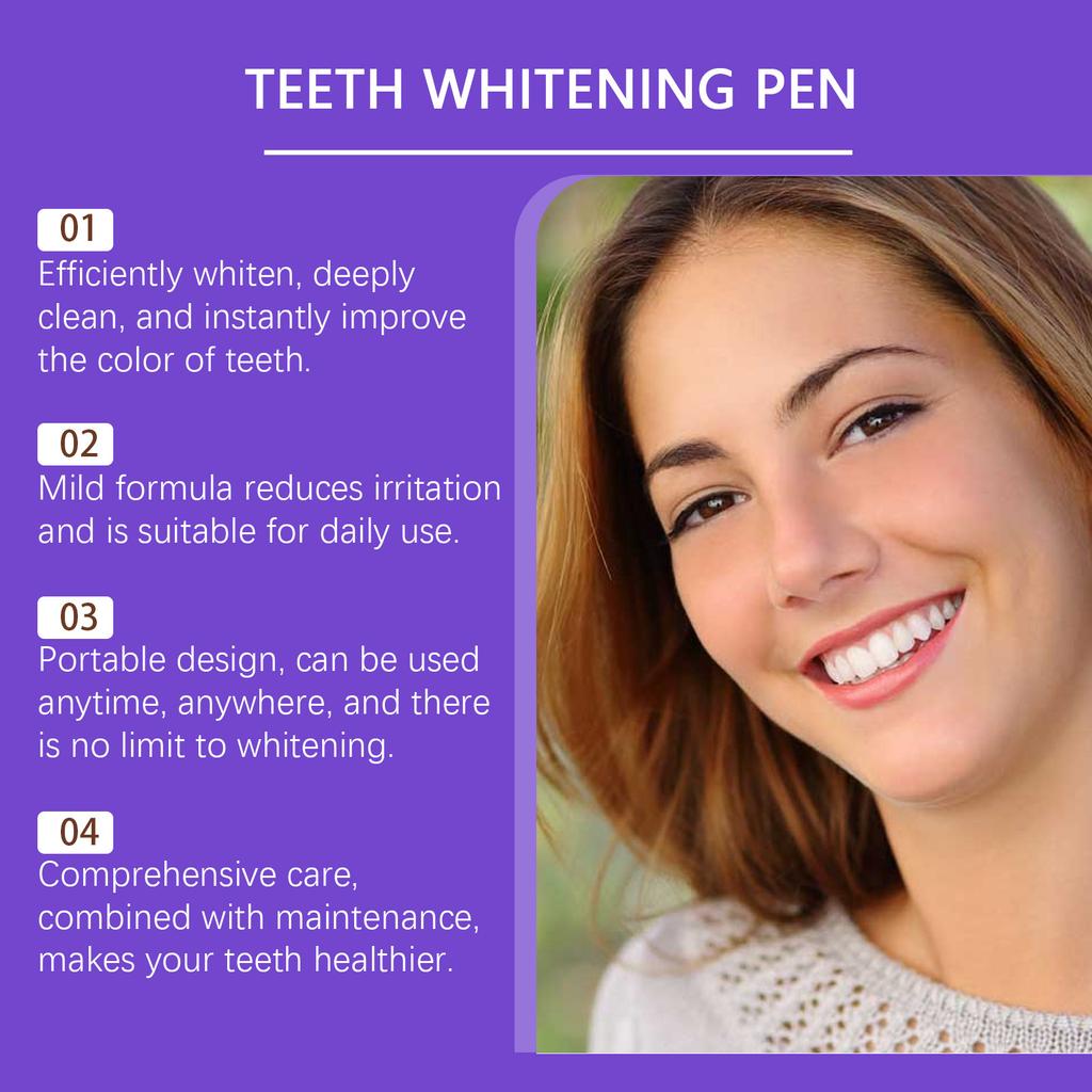 Teeth Whitening Pen Plaque Tartar Remover Tooth Repair Gum Relief Mouth Odor Bad Breath Removal Dental and Oral Care 3D Pen 6ml