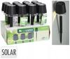 LED Solar Lamp Black 8x29cm Elegant, Compact and Energy-saving