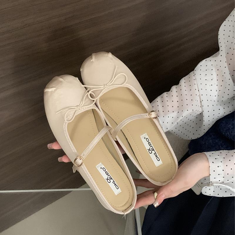 Fashion SUOJIALUN 2025 Spring New Women Flat Slipper Fashion Round Toe Slip On Mules Shoes Low Wedge Heel Outdoor Dress Sandal Slides Sh