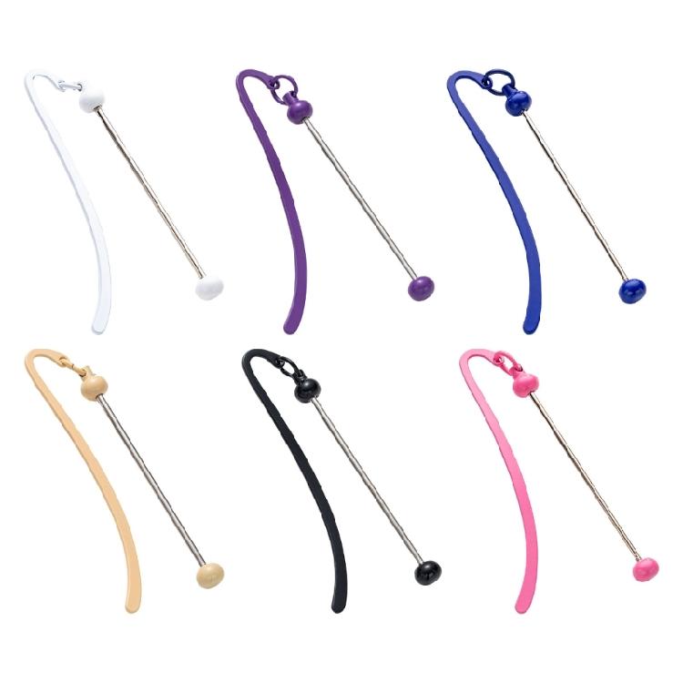 

6Pcs Metal Bookmarks Hairpin Hook Book Mark with Long Pendant, for Teacher Book Lover Reader