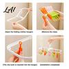 Plastic Clothing Clip Clothes Drying Rack with 12 Clips Heavy Duty Rotatable Multi Hanger Foldable Hanger Anti-Slip Organizer for Underwear