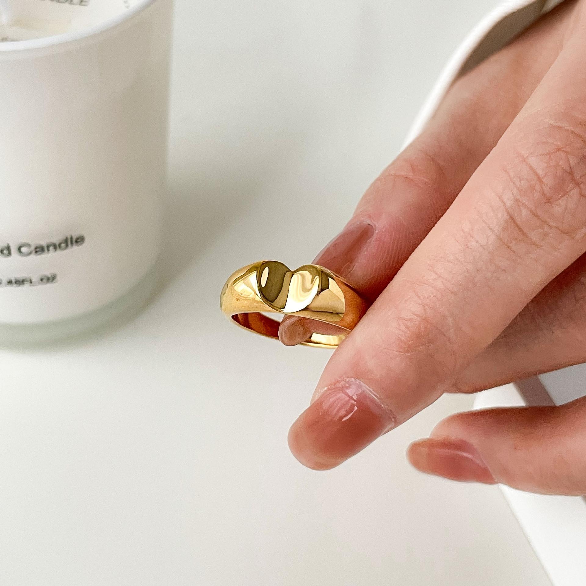 

Модное винтажное богемное кольцо с розовой эмалью в форме сердца любви из нержавеющей стали, милые кольца на пальцы для женщин, рок-украшение для девушки, подарок для девушки 8